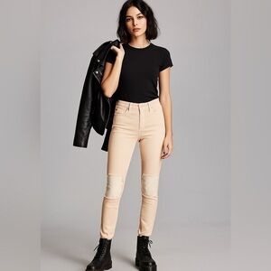 HUDSON Peach Patch Knee Skinny Jeans – Size 24 (New With Tags)